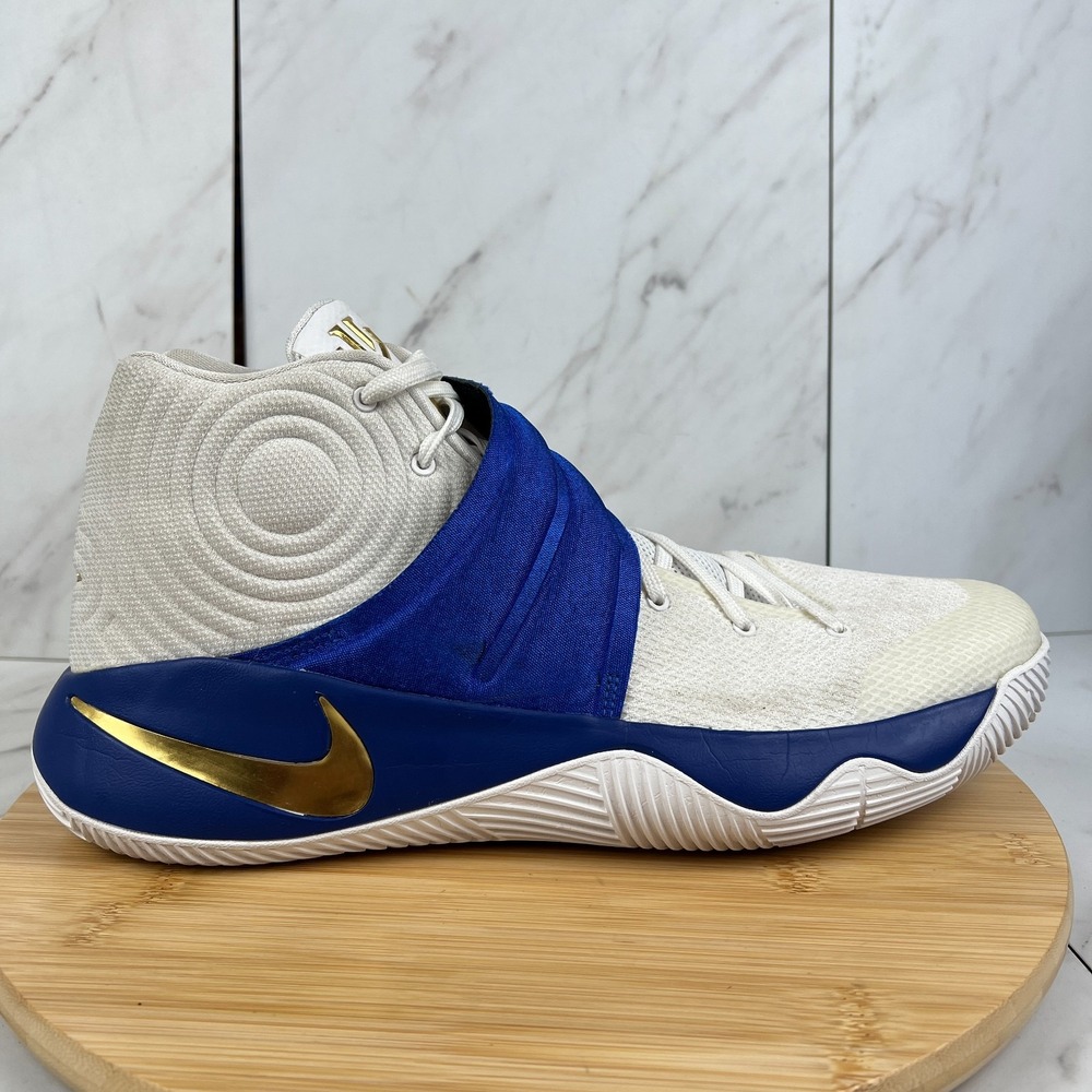 Nike Kyrie 2 ID Mens Size 14 Blue White Basketball Sneakers Shoes 843253-998